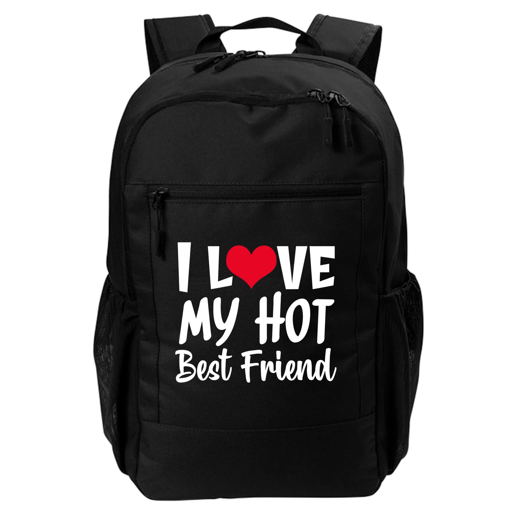 I Love My Hot Best Friend Design, I Heart My Best Friend BFF TShirt Backpack