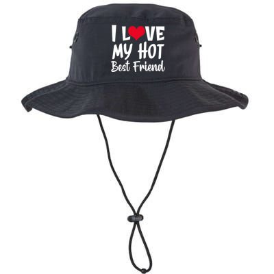 I Love My Hot Best Friend Design, I Heart My Best Friend BFF TShirt Legacy Cool Fit Booney Bucket Hat