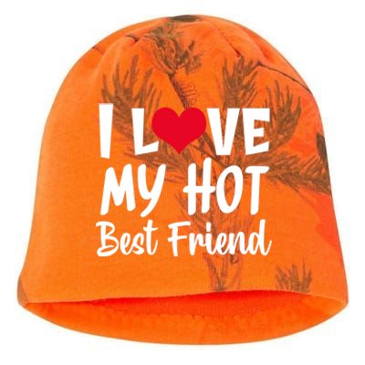 I Love My Hot Best Friend Design, I Heart My Best Friend BFF TShirt Kati - Camo Knit Beanie