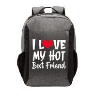 I Love My Hot Best Friend Design, I Heart My Best Friend BFF TShirt Vector Backpack