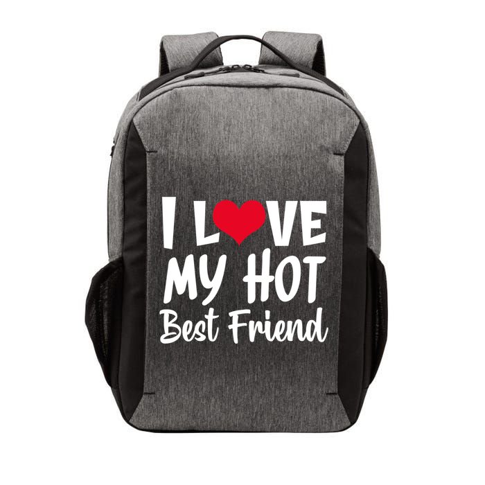 I Love My Hot Best Friend Design, I Heart My Best Friend BFF TShirt Vector Backpack