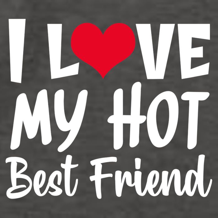 I Love My Hot Best Friend Design, I Heart My Best Friend BFF TShirt Vector Backpack