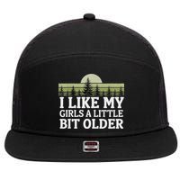 I Like My Girl A Little Bit Older 7 Panel Mesh Trucker Snapback Hat