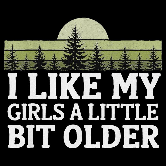 I Like My Girl A Little Bit Older Drawstring Bag