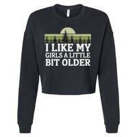 I Like My Girl A Little Bit Older Cropped Pullover Crew