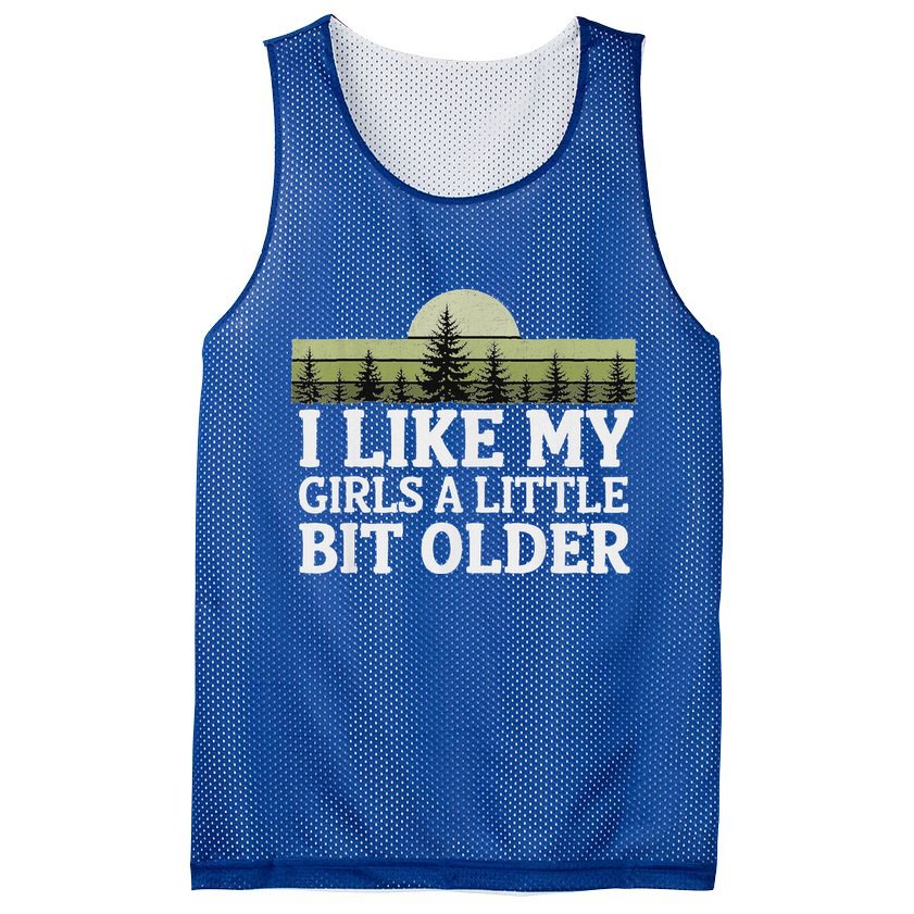 I Like My Girl A Little Bit Older Mesh Reversible Basketball Jersey Tank
