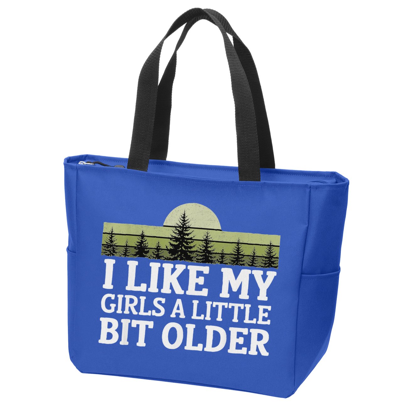 I Like My Girl A Little Bit Older Zip Tote Bag