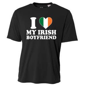 I Love My Irish Boyfriend I Heart My Irish Boyfriend Funny St Patricks Day Cooling Performance Crew T-Shirt