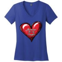 I Love My Daughter Awesome Like My Daughter Gift Women's V-Neck T-Shirt