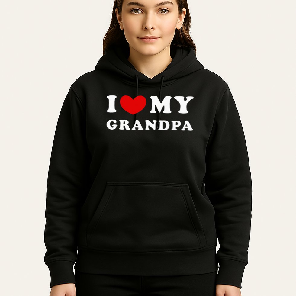 I Love My Grandpa I Heart My Grandpa Hoodie