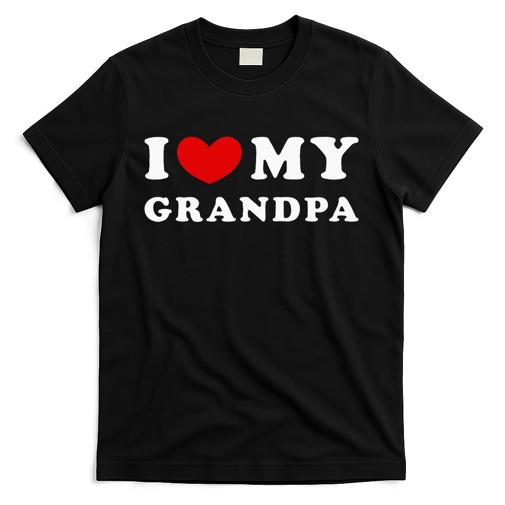 I Love My Grandpa I Heart My Grandpa T-Shirt