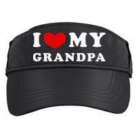 I Love My Grandpa I Heart My Grandpa Adult Drive Performance Visor