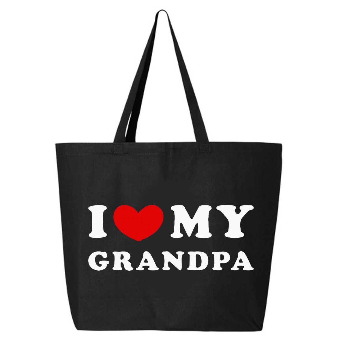 I Love My Grandpa I Heart My Grandpa 25L Jumbo Tote