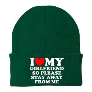 I Love My Girlfriend So Please Stay Away From Me Knit Cap Winter Beanie