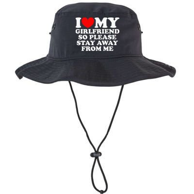 I Love My Girlfriend So Please Stay Away From Me Bucket Hat