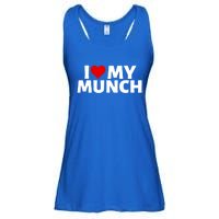 I Love My Munch I Heart My Munch Proud Munch Gift Ladies Essential Flowy Tank