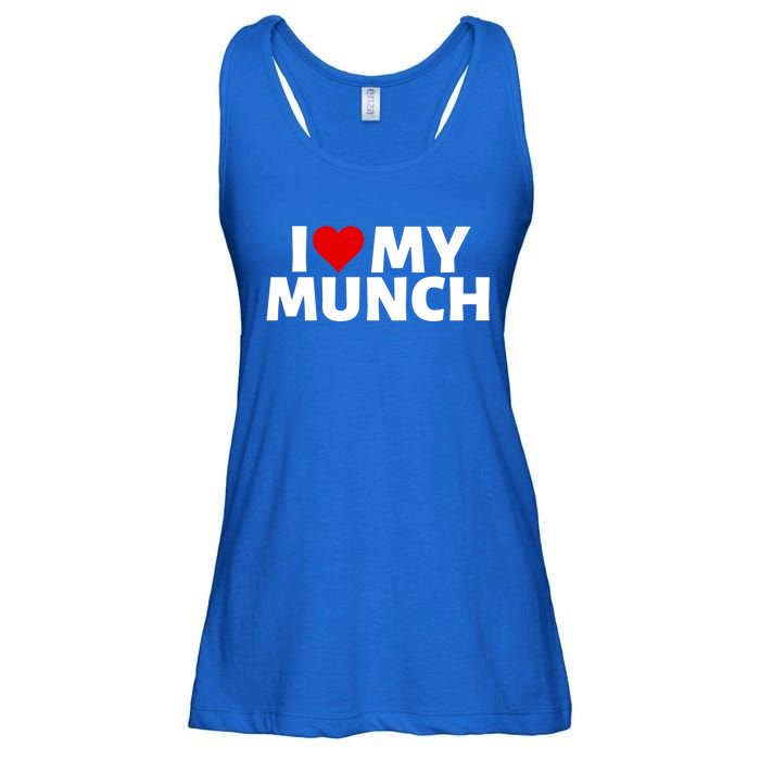 I Love My Munch I Heart My Munch Proud Munch Gift Ladies Essential Flowy Tank