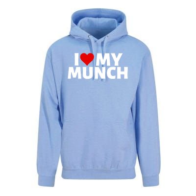 I Love My Munch I Heart My Munch Proud Munch Gift Unisex Surf Hoodie