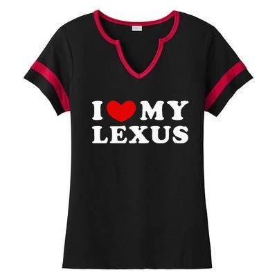 I Love My Lexus Ladies Halftime Notch Neck Tee