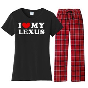 I Love My Lexus Women's Flannel Pajama Set