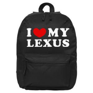 I Love My Lexus 16 in Basic Backpack