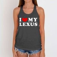 I Love My Lexus Women's Knotted Racerback Tank