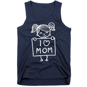 I Love Mom Daughter Gift Tank Top