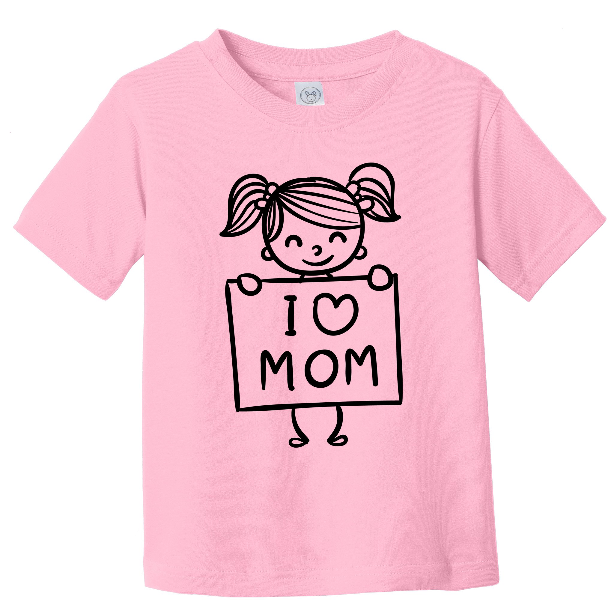 I Love Mom Daughter Gift Toddler T-Shirt