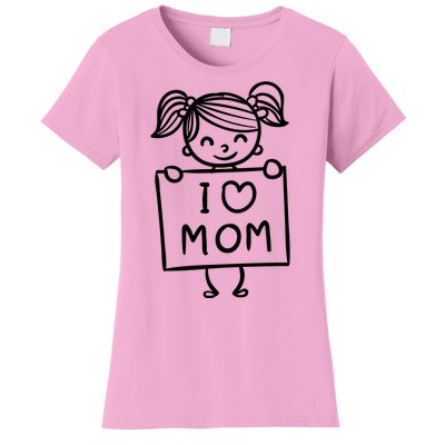 I Love Mom Daughter Gift Women's T-Shirt