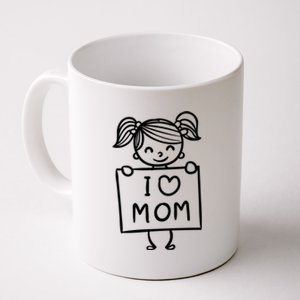 I Love Mom Daughter Gift Coffee Mug