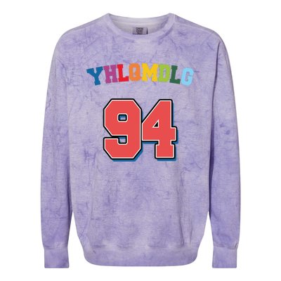 I Love Music 94 Colorblast Crewneck Sweatshirt