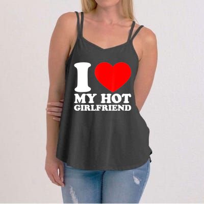 I Love My Girlfriend Funny Boyfriend Women's Strappy Tank