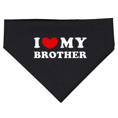 I Love My Brother I Heart My Brother USA-Made Doggie Bandana