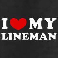 I Love My Lineman I Heart My Lineman Golf Towel