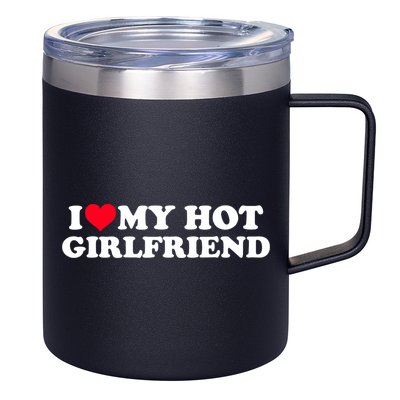 I Love My Hot Girlfriend Shirt GF I Heart My Hot Girlfriend TShirt 12oz Stainless Steel Coffee Mug