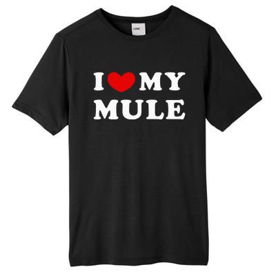 I Love My Mule I Heart My Mule funny saying Tall Fusion ChromaSoft Performance T-Shirt