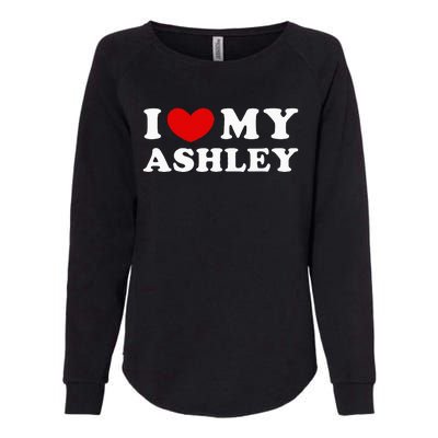 I Love My Ashley Womens California Wash Sweatshirt