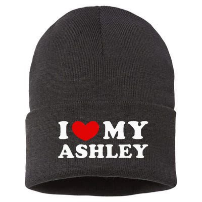 I Love My Ashley Sustainable Knit Beanie