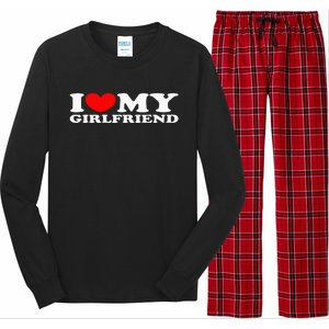 I Love My Girlfriend I Heart My Girlfriend Long Sleeve Pajama Set