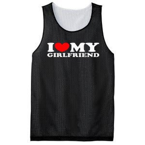 I Love My Girlfriend I Heart My Girlfriend Mesh Reversible Basketball Jersey Tank