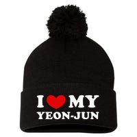 I Love My Yeonjun I Heart My Yeonjun Pom Pom 12in Knit Beanie