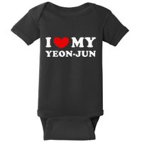 I Love My Yeonjun I Heart My Yeonjun Baby Bodysuit