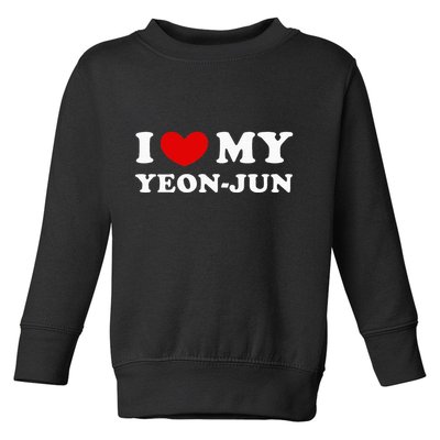 I Love My Yeonjun I Heart My Yeonjun Toddler Sweatshirt