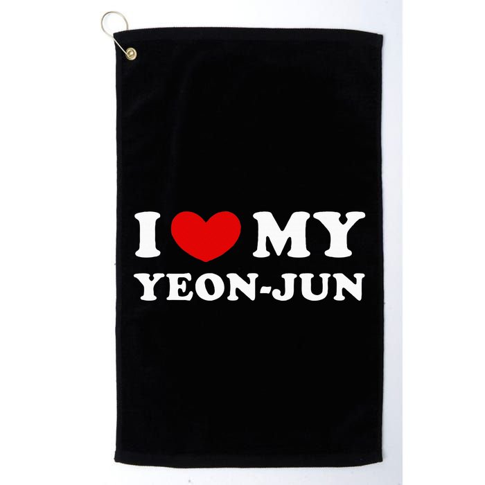 I Love My Yeonjun I Heart My Yeonjun Golf Towel