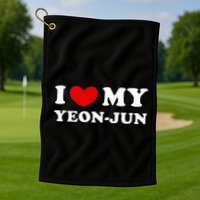 I Love My Yeonjun I Heart My Yeonjun Golf Towel