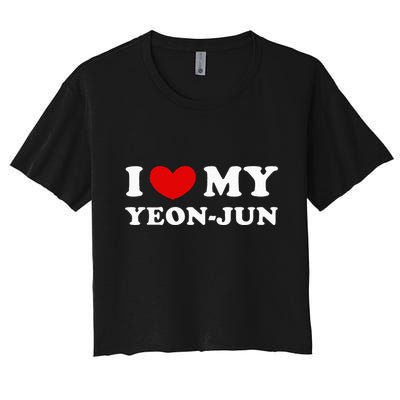 I Love My Yeonjun I Heart My Yeonjun Crop Top