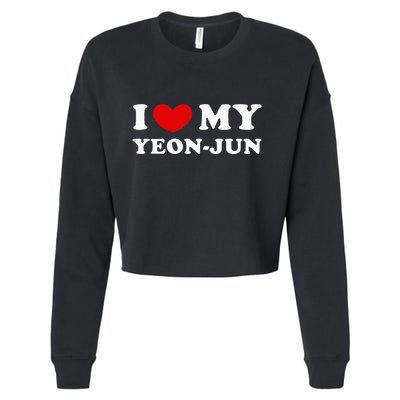 I Love My Yeonjun I Heart My Yeonjun Cropped Pullover Crew