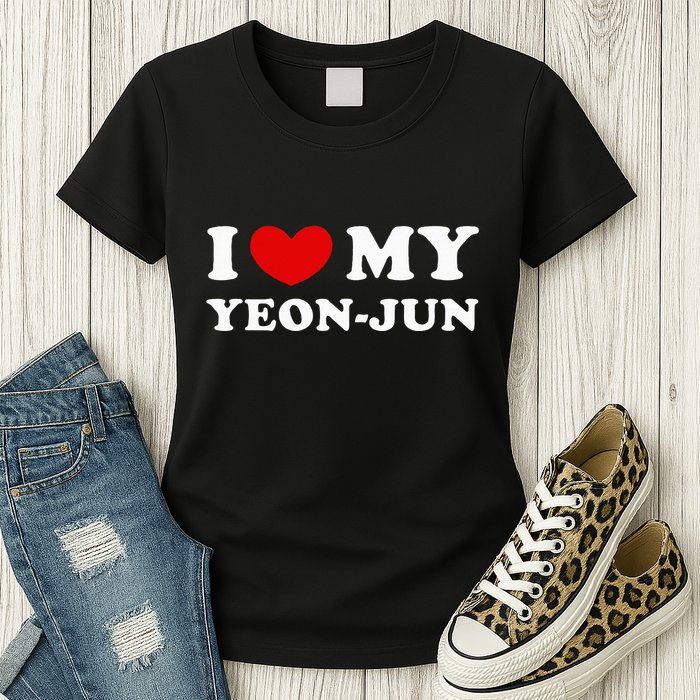 I Love My Yeonjun I Heart My Yeonjun Womens T-Shirt