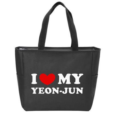 I Love My Yeonjun I Heart My Yeonjun Zip Tote Bag