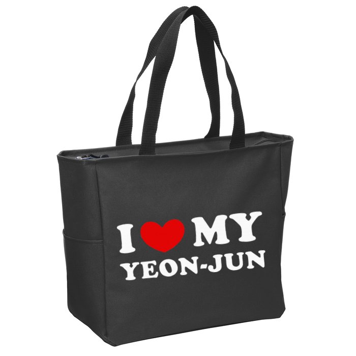 I Love My Yeonjun I Heart My Yeonjun Zip Tote Bag